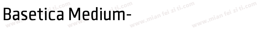 Basetica Medium字体转换